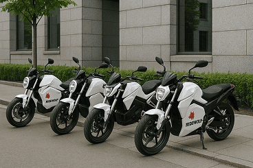 Zdjęcie elektrycznych motorowerów