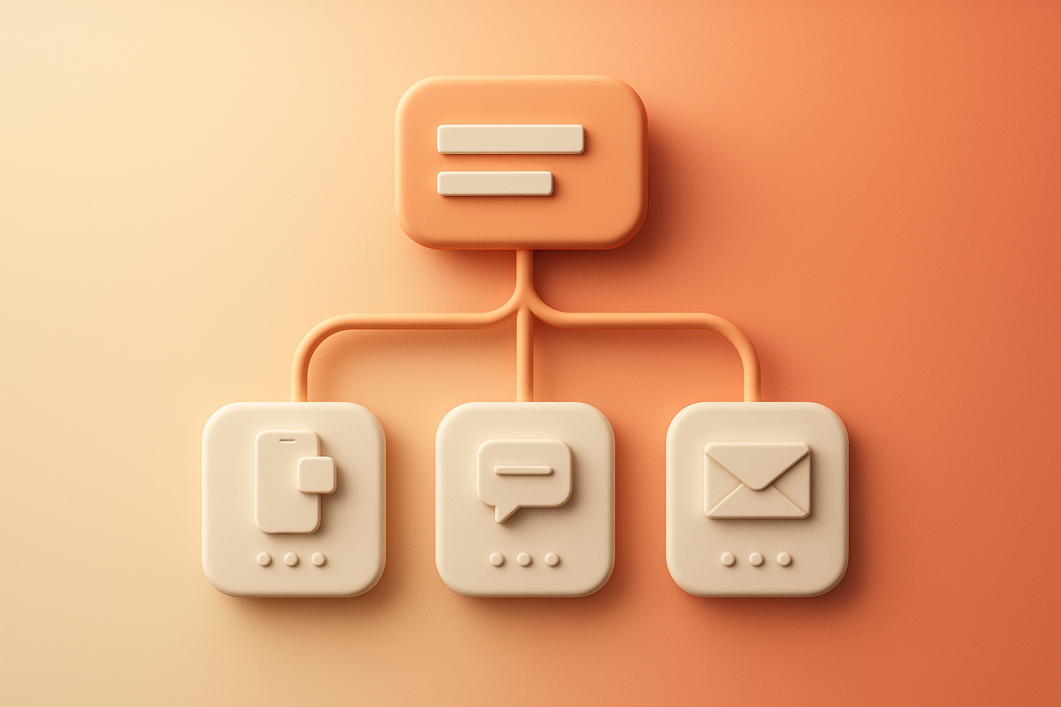Notification system overview showing email and SMS delivery channels with delivery status tracking